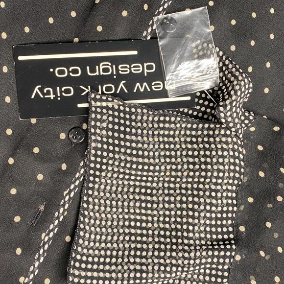 New York City Design Co Top 100% Silk Lined Buttons Front With Cami Size L NWT - Picture 14 of 14